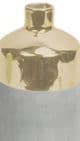 Concrete Grey and shiny gold Ceramic Vase Home Decoration ornament measures 25cm