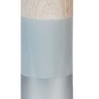 Concrete Grey and Wood Effect Tall Ceramic Cylinder Vase Home Decoration ornament