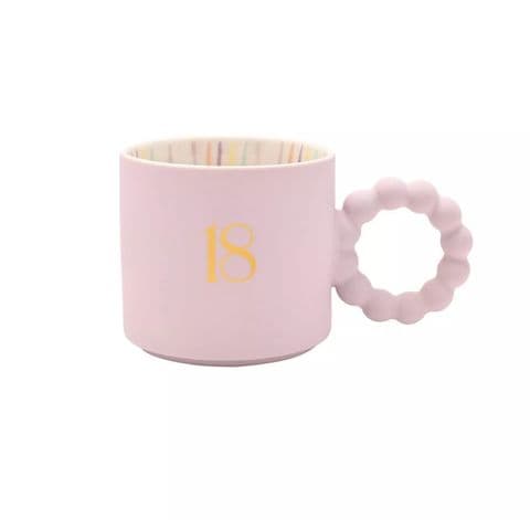 Confetti 18th Birthday Pink Mug Gift