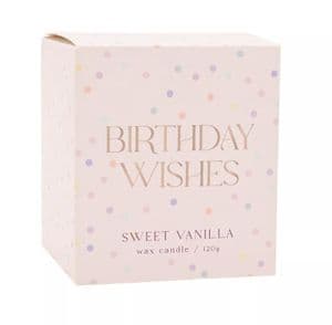 Confetti  Birthday Wishes Scented Candle - Sweet Vanilla