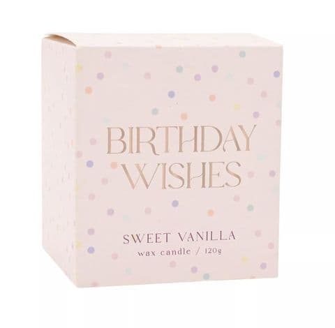 Confetti Birthday Wishes Scented Candle - Sweet Vanilla