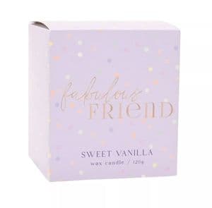 Confetti Fabulous Friend Scented Candle - Sweet Vanilla