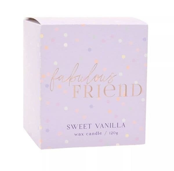 Confetti Fabulous Friend Scented Candle - Sweet Vanilla