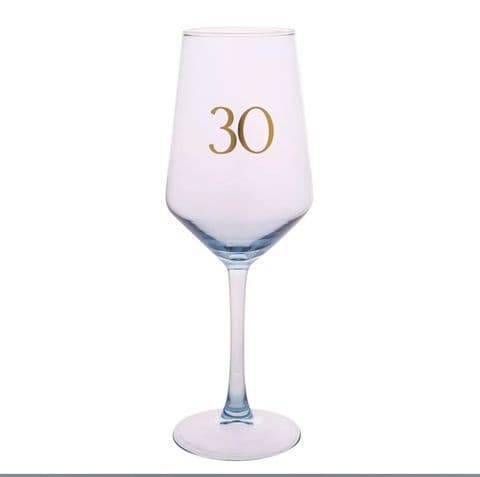 Confetti Lilac 30th Birthday Wine Glass