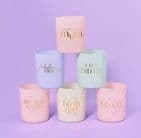 Mr & Mrs  Scented Candle by Confetti - wedding gift - sweet vanilla fragrance