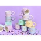 Confetti bright Pink 'Queen'  Mug Gift