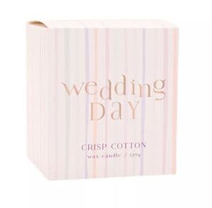 Confetti 'Wedding Day' Scented Candle - Crisp Cotton Fragrance