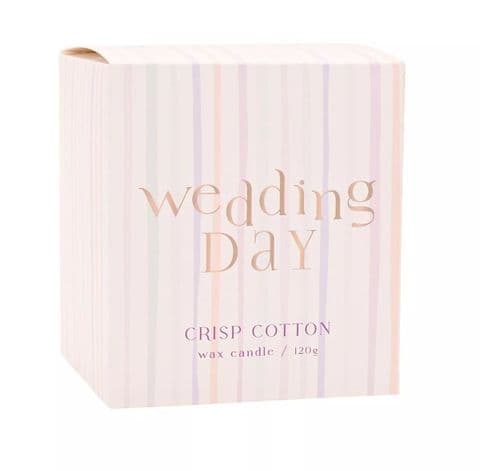 Confetti 'Wedding Day' Scented Candle - Crisp Cotton Fragrance
