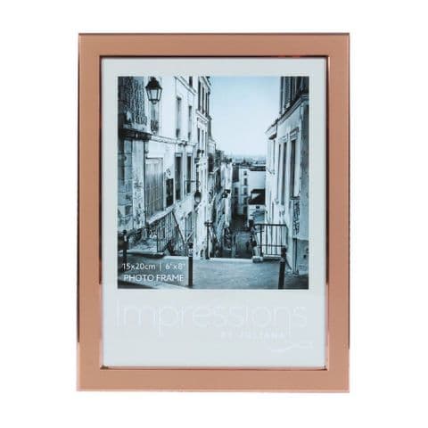 Copper Rose Gold Photo Frame 6 x 8