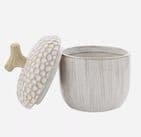 Country Living White Acorn Shape Storage Jar - Small 13 - Autumn kitchen accessory