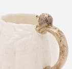 Country Living  White Pumpkin Mug with Hedgehog Handle | Autumn Mug