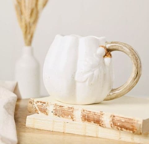 Country Living Pumpkin Mug withAcorns