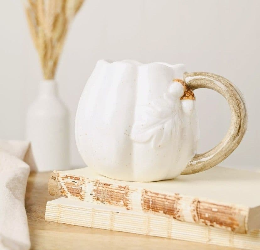 Country Living Pumpkin Mug with Acorns | Autumn Tableware