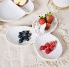 Country Living Squirrel & Acorns 3 Compartment Serving Tray - White Autumn Kitchen & Dining