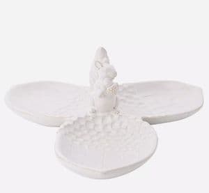 Country Living Squirrel & Acorns 3 Compartment Serving Tray