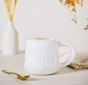 Country Living White Acorn Mug