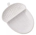 Country Living White Acorn Serving Plate 21cm x 15cm - Autumn dining accessory