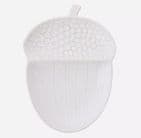 Country Living White Acorn Serving Plate 21cm x 15cm - Autumn dining accessory