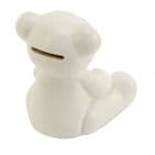 Cream Ceramic Teddy Bear Money Box Unisex Baby Gift By Bambino at Juliana