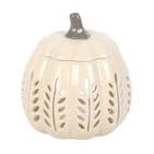 Cream Leaf Cut Out Pumpkin Wax Melt Oil Burner