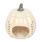 Cream Leaf Cut Out Pumpkin Wax Melt Oil Burner
