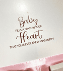 Deluxe Personalised Baby Shower Gift Box For Mum To Be - Custom made baby shower gift box for someone special