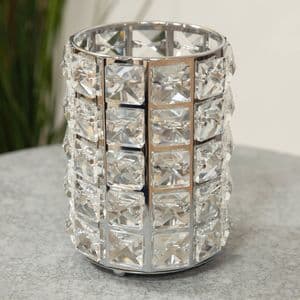Diamante Crystal Candle Holder Large