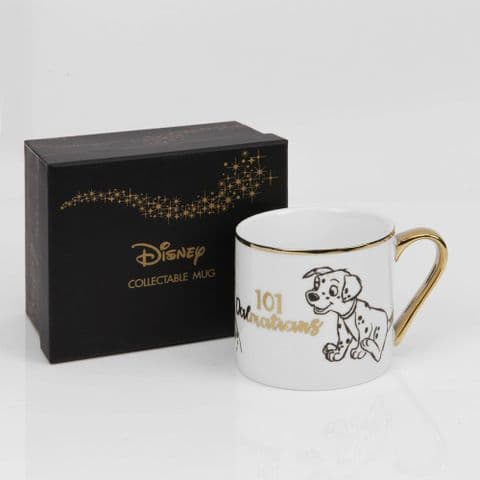 Disney 101 Dalmations Bone China Collectable Contemporary Mug in Gift Box - 101 DALMATIONS