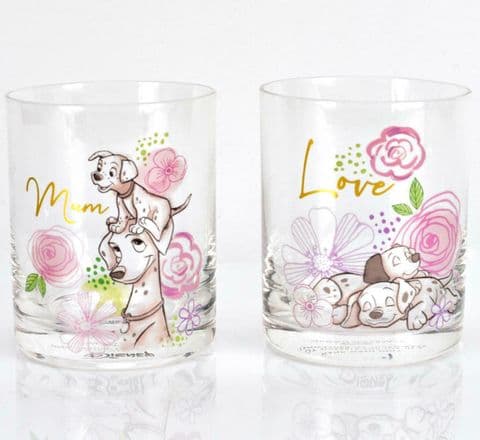 Disney 101 Dalmations Set of 2 Glasses gift set for Mum