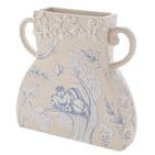 Disney Alice In Wonderland cream vintage style vase featuring the cheshire cat,  whimsical fantasy home accessory gift for Disney fans