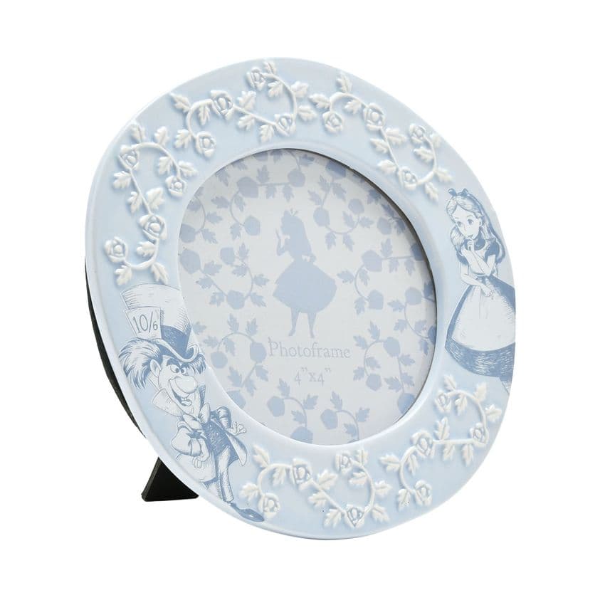 Disney Alice In Wonderland Round Ceramic Photo Frame Blue Gift