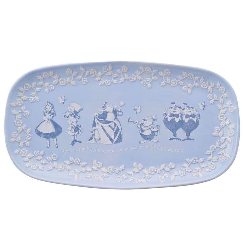 Disney Alice In Wonderland serving plate whimsical fantasy home accessory gift for Disney fans