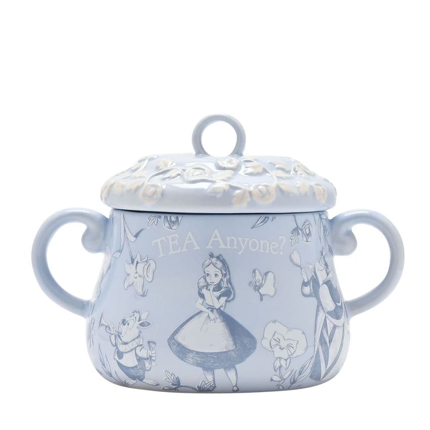 Disney Alice In Wonderland tea caddy storage pot whimsical fantasy home accessory gift for Disney fans