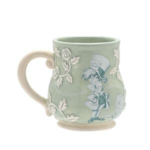 Disney Alice In Wonderland - The Mad Hatter Embossed Mug Green
