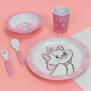 Disney Aristocats Marie 5 peice dinner set