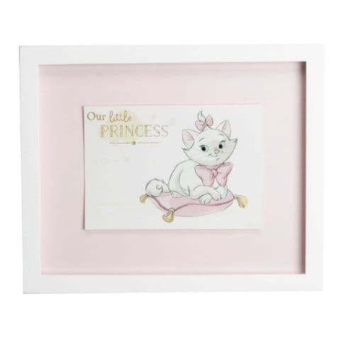 Disney Aristocats Marie Framed Print Wall Art For Nursery Decor