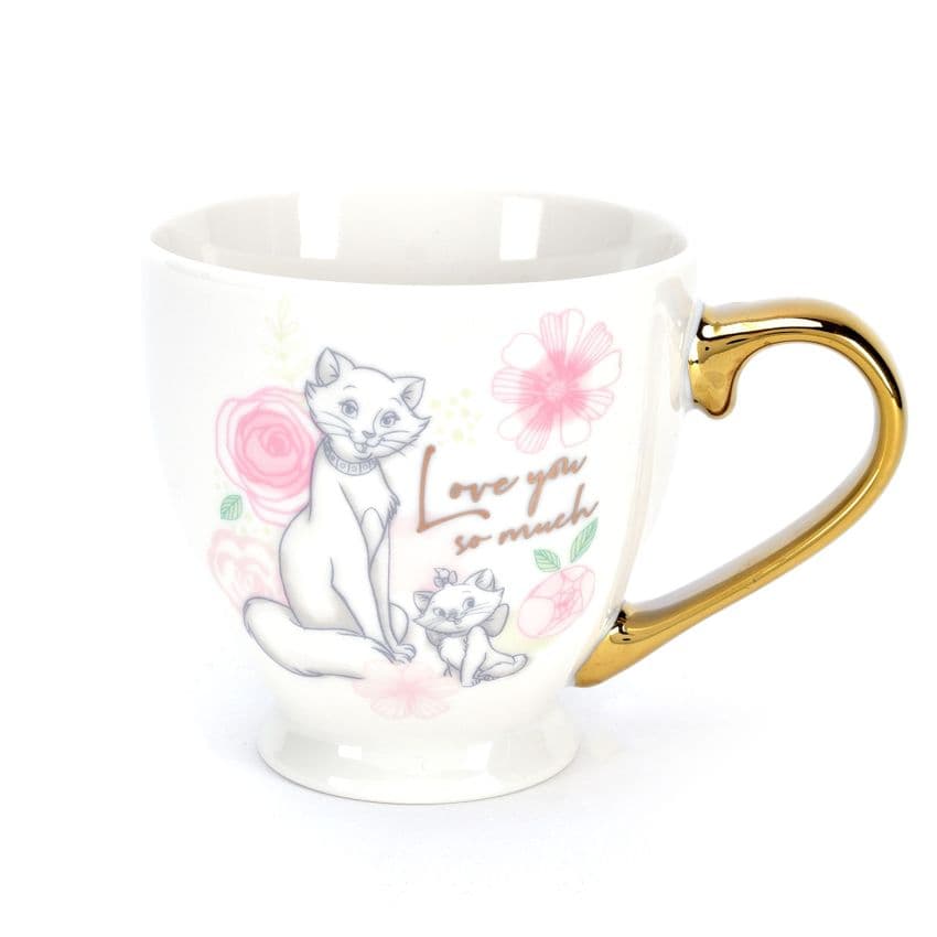 Disney Aristocats Marie 'I Love You So Much' Luxury Mug Gift for Valentines Day and Mothers Day