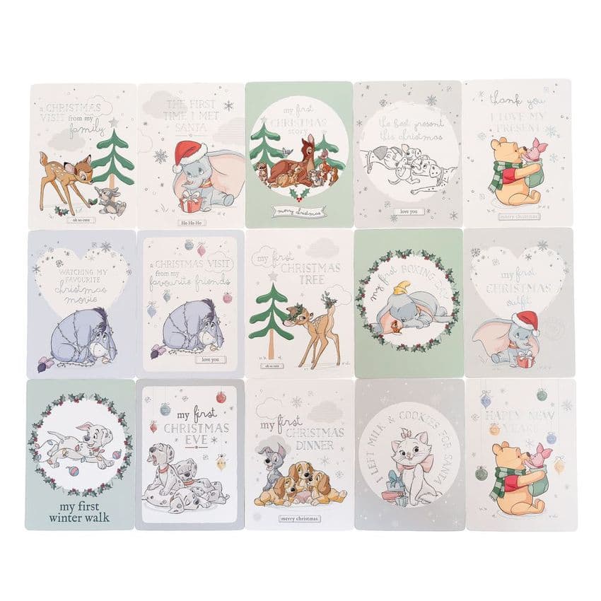 Disney Baby First Christmas Milestone Cards Gift Set