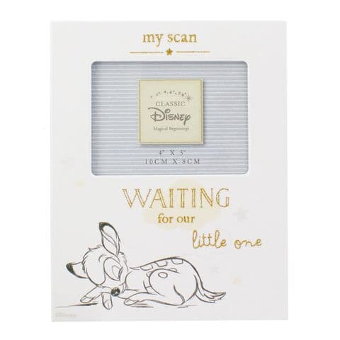 Disney Baby Scan Photo Frame - Bambi 'Waiting For Our Little One' Scan Picture Frame