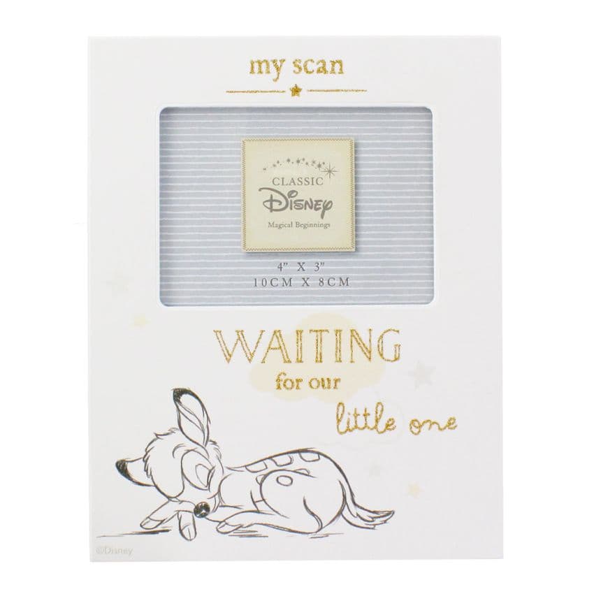Disney Baby Scan Photo Frame - Bambi 'Waiting For Our Little One' Scan Picture Frame