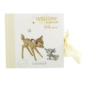 Disney Bambi Baby Photo Album - christening and new baby Disney Gifts featuring Bambi and Thumper