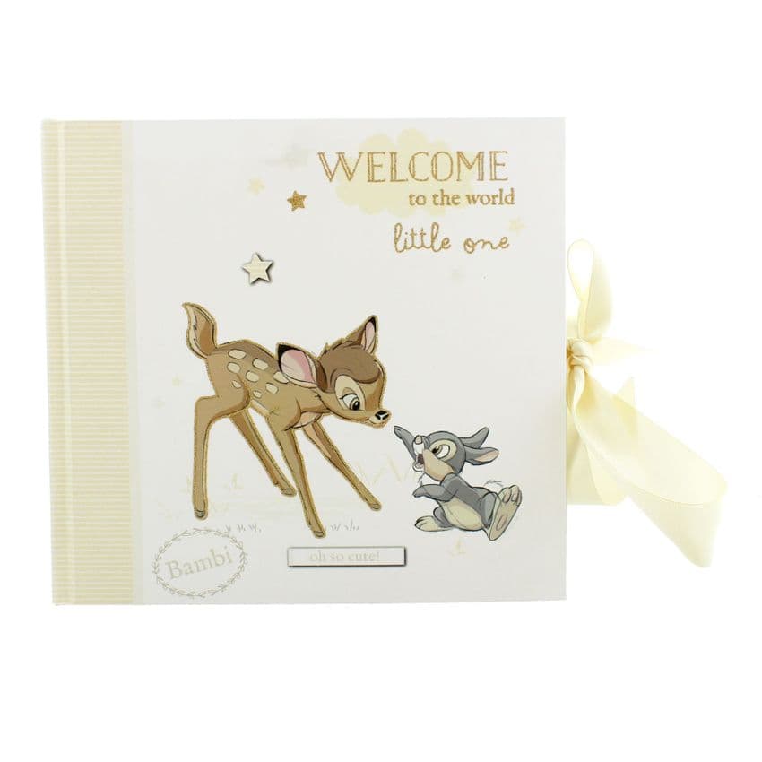 Disney Bambi Baby Photo Album - christening and new baby Disney Gifts featuring Bambi and Thumper
