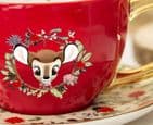 Disney Bambi Enchanted Forest Christmas Teacup and Saucer Gift idea for Christmas