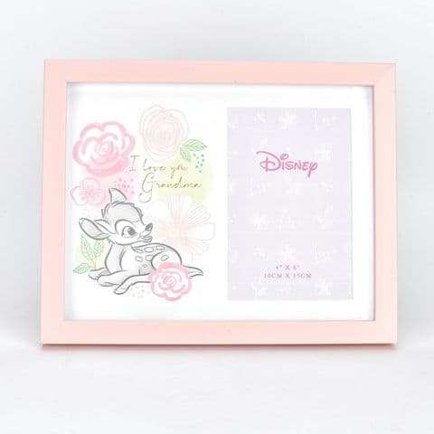 Disney Bambi 'I Love You Grandma' Photo Frame 6 x 4 Gift