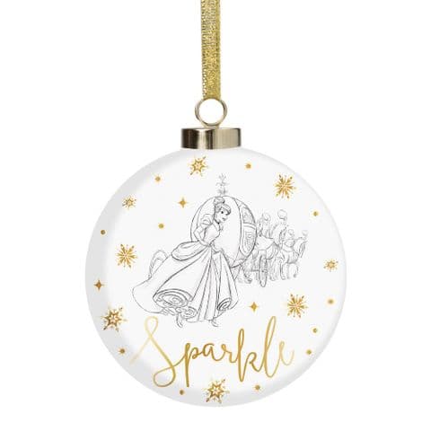 Disney Cinderella Luxury Ceramic Christmas Bauble Collectable Gift