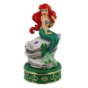 Disney Collectable Trinket Boxes - The Little Mermaid 'Ariel' - Gift Cake Topper and Keepsake
