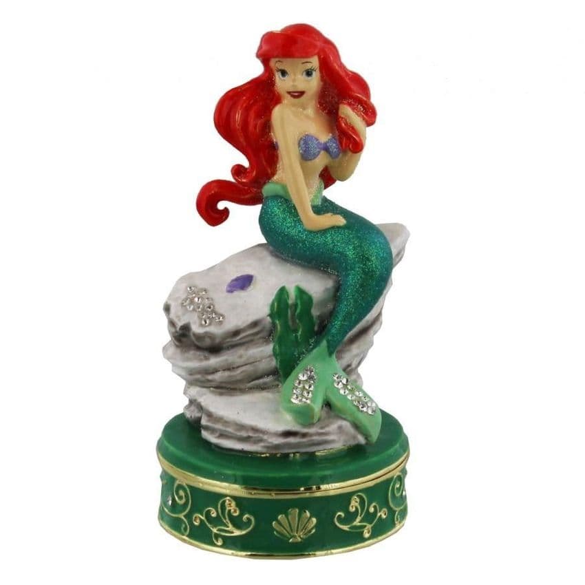 Disney Collectable Trinket Boxes - The Little Mermaid 'Ariel' - Gift Cake Topper and Keepsake