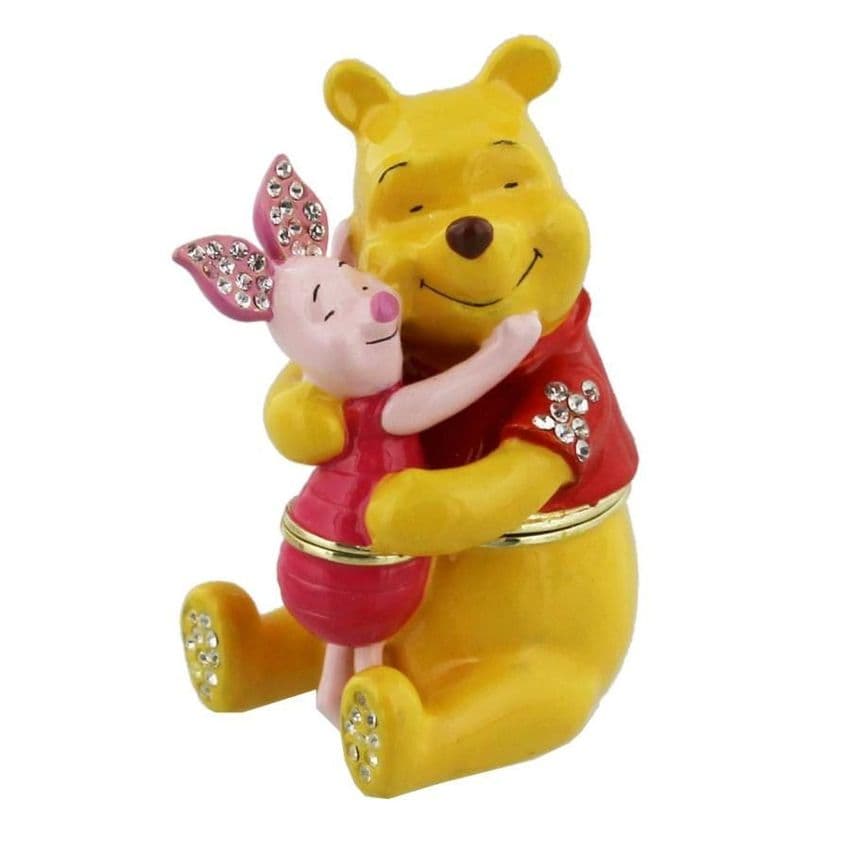 Disney Collectable Trinkets Present Pooh and Piglet - Winnie The Pooh Gift and Cake Topper