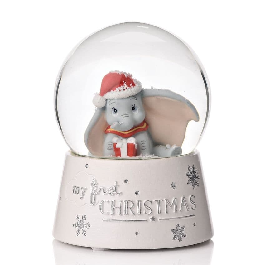 Disney Baby First Christmas Dumbo Snow Globe Gift Keepsake