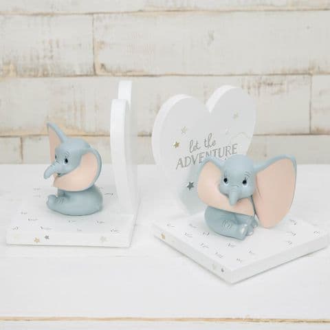 Disney Dumbo Bookends - Magical Beginnings Dumbo Bookends Nursery Decor Gift